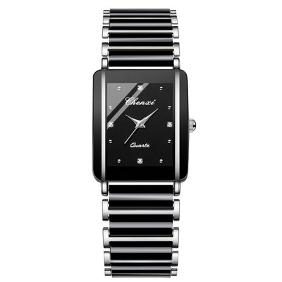 Juego de Relojes de Pareja con Diamante Cuadrado de Cuarzo - Image 19