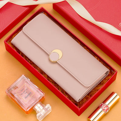 Billetera Larga de Cuero Genuino para Mujer - Gran Capacidad - Image 3