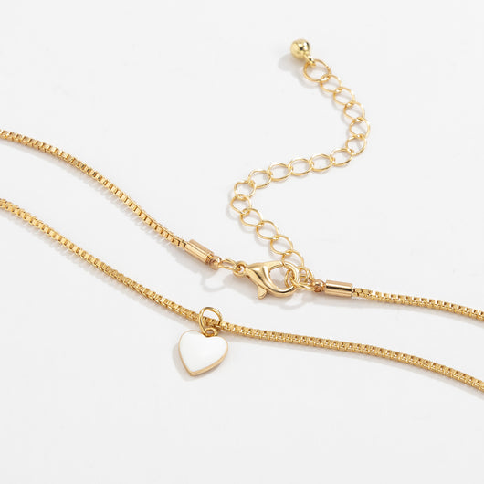 Collar de Corazón Hip-Hop con Efecto Goteo para Mujeres - Image 10