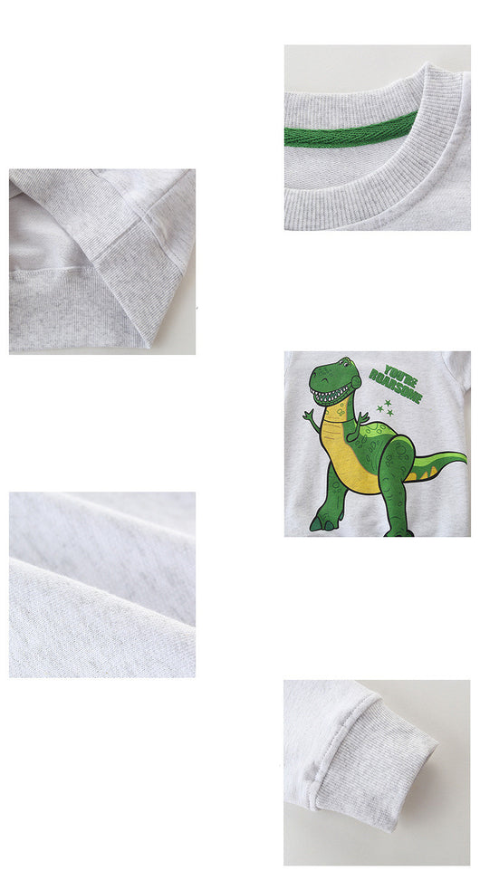 Sudadera Infantil de Algodón con Estampado de Dinosaurios - Image 9