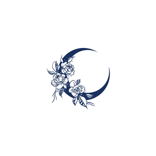 Tatuaje Temporal Flores Luna - Adhesivo Semipermanente Impermeable para Escote - Image 8