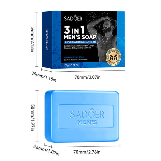 Jabón Artesanal 3 en 1 para Hombre - Limpieza Profunda - Image 4