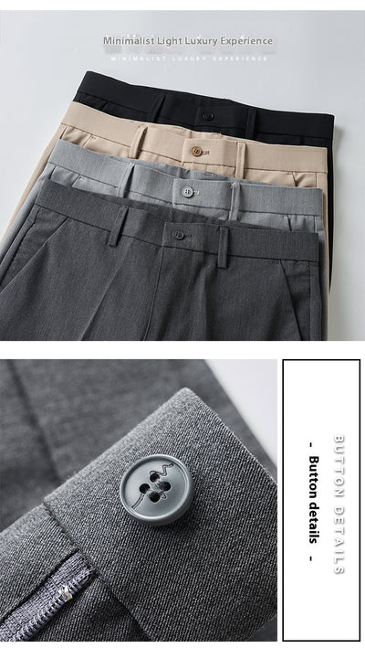 Pantalones Casuales Elásticos Slim Fit Lujo Ligero para Hombre - Image 23