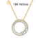 18K Dorado Rose Dorado Diamond Necklace Round 18K Yellow