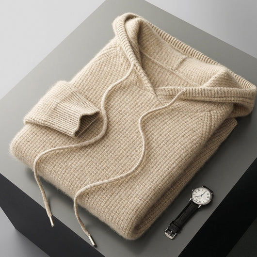Suéter de Cachemira con Capucha para Otoño e Invierno - Image 3