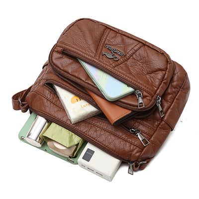 Bolso de Cuero Retro Auténtico para Mujer con Gran Capacidad - Image 12