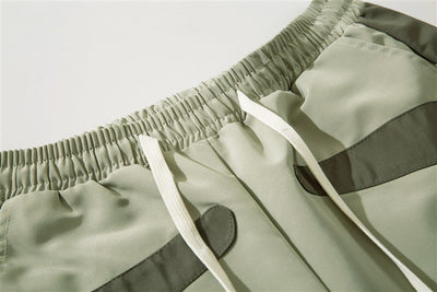 Shorts de Trabajo Patchwork Contraste para Hombre - Casual y Versátil - Image 12