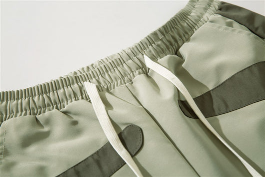 Shorts de Trabajo Patchwork Contraste para Hombre - Casual y Versátil - Image 12