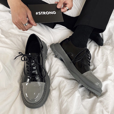 Zapatos de Cuero Charol Británicos con Suela Reforzada para Hombre - Image 2