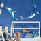 Adhesivo Ballena Estrellada para Cuarto Infantil - Decoración Mural Temática Marina