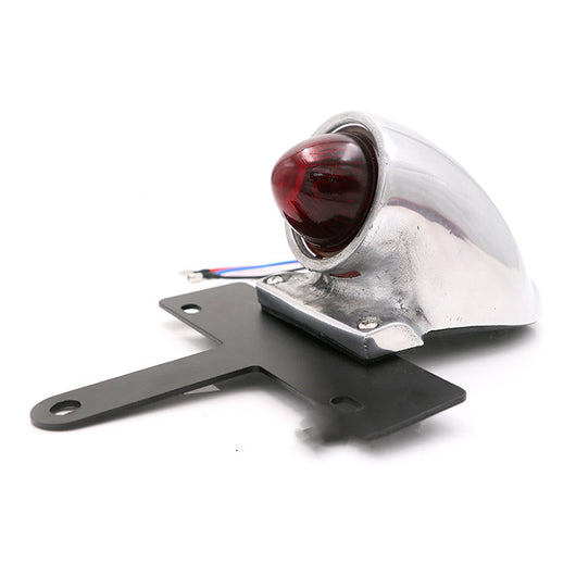 Luz Trasera Tipo Lucas de Aleación de Aluminio Pulido con Electroplateado para Motocicleta