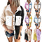 Chaqueta Cardigan Mujer con Contraste de Colores