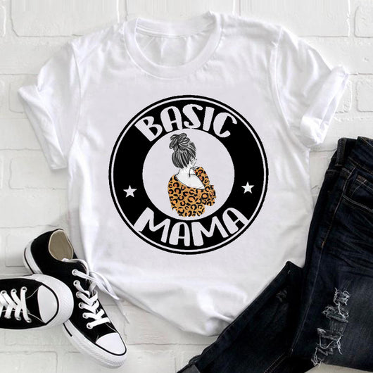 Playera Blanca Estampada Familia Verano para Cuatro