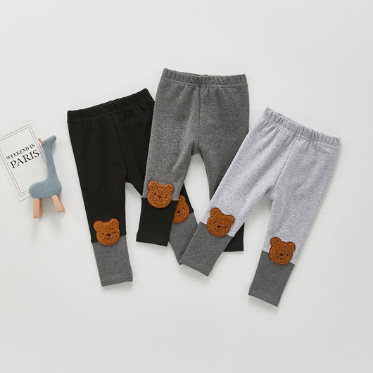 Pantalones Rectos para Niños con Diseño de Osito Adorable - Image 8