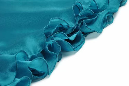 Vestido Elegante de Gasa con Cintura Ajustada y Volantes al Estilo Francés - Image 13