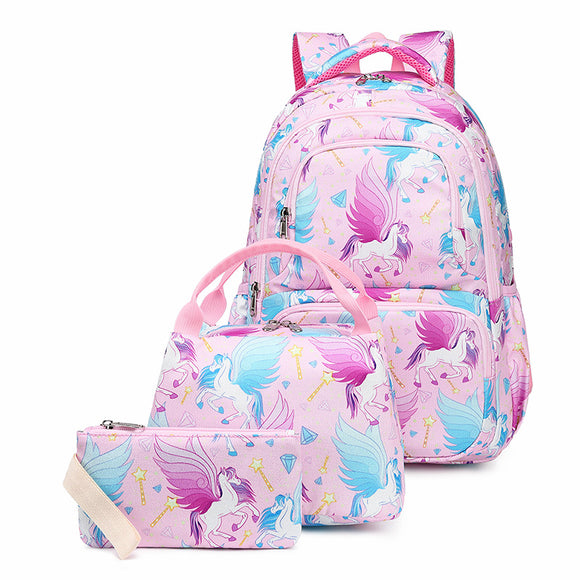 Set de Mochila Infantil Adorable de 3 Piezas