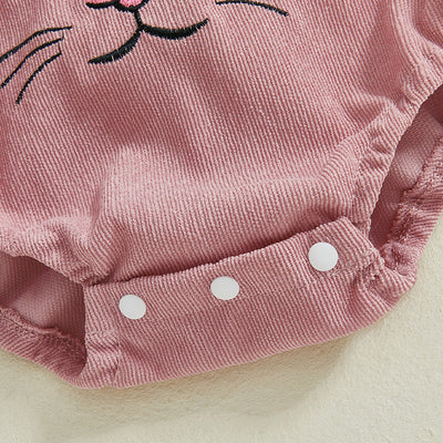 Conjunto de Dos Piezas Conejito Adorable en Pana para Bebé - Image 9