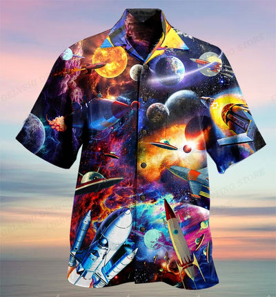 Camisa Casual de Verano para Hombre con Patrón Bus Fashion - Image 23