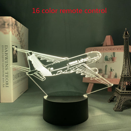 Lámpara 3D Holográfica Avión Personalizada - Luz Nocturna LED para Niños - Image 36