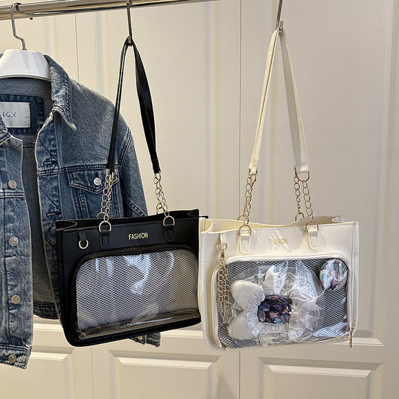 Bolsa Tote Amplia de Diseño Minimalista Japonés para Uso Casual
