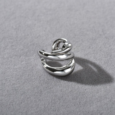 Arete Minimalista Multicapa para Cartílago - Clip Elegante Estilo Francés - Image 4