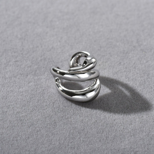 Arete Minimalista Multicapa para Cartílago - Clip Elegante Estilo Francés - Image 4