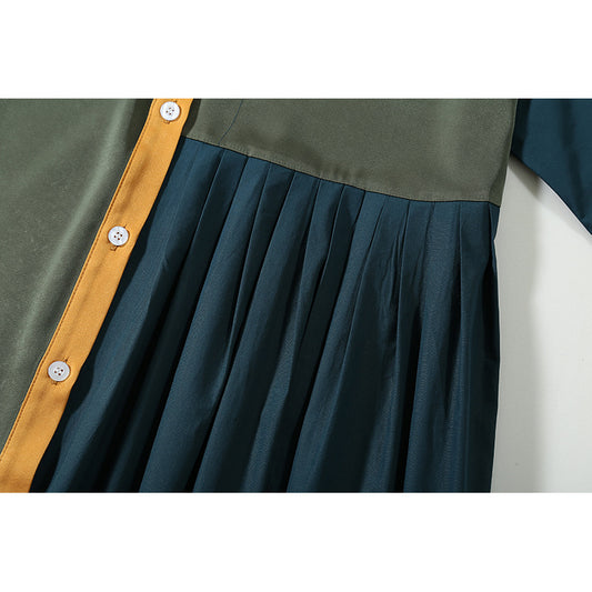 Vestido Casual Estilo Hong Kong con Combinación de Colores - Image 2