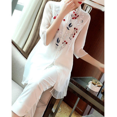Vestido Retro Cheongsam Moderno - Elegancia Asiática Versátil - Image 9