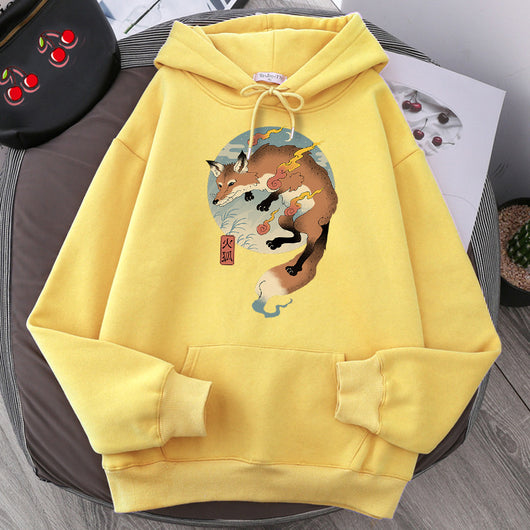 Sudadera Hoodie Estampada de Forro Polar para Hombre - Talla Grande - Image 8