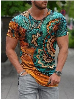 Camiseta Casual Hombre Cuello Redondo Manga Corta Estilo Europeo - Image 6