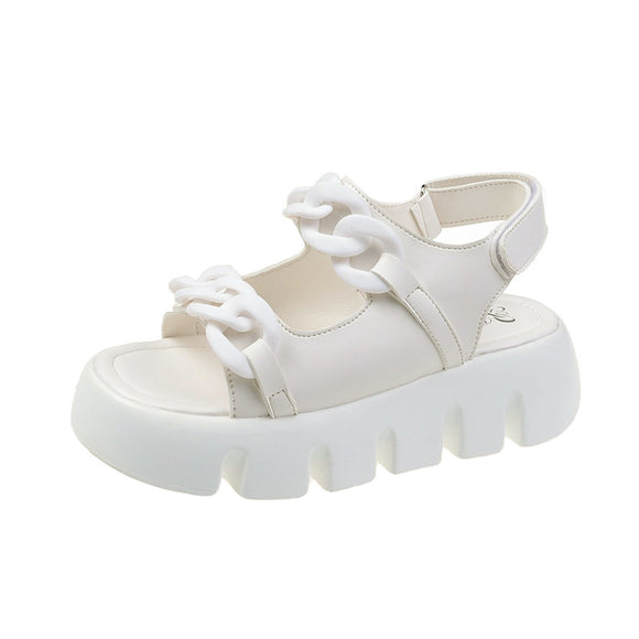 Zapatos Cómodos para Mujer con Tacón Medio y Suela Gruesa