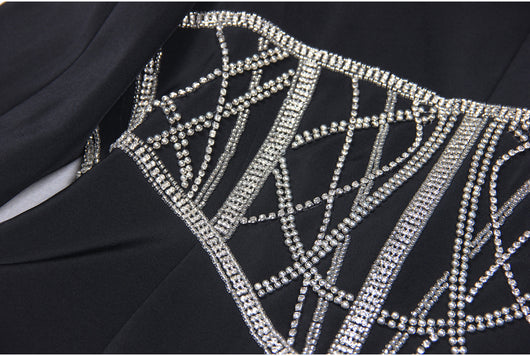 Blazer Ejecutivo para Mujer con Detalles de Diamantes y Efecto Reductor - Image 9