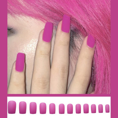 Kit de Uñas Postizas Desmontables Efecto Llama Azul - Diseño Europeo - Image 13