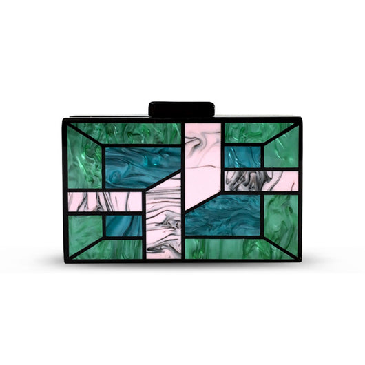 Bolso de Cena Geométrico con Costuras - Diseño Versátil para Cualquier Ocasión - Image 7