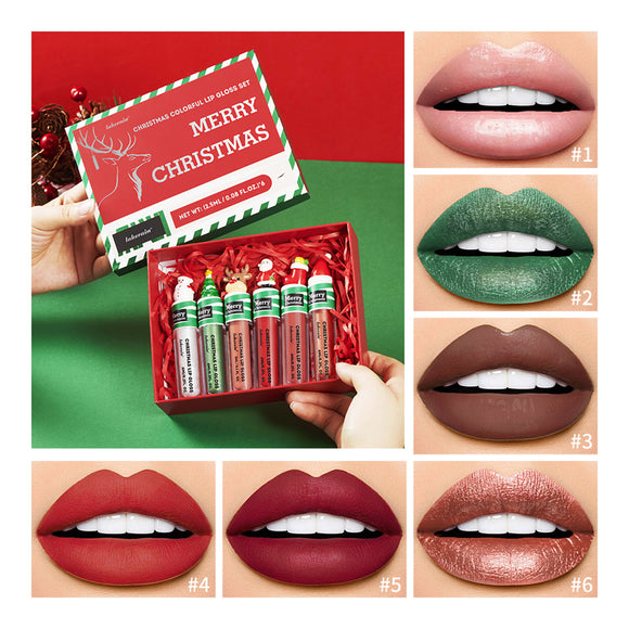 Set de Gloss Labial Líquido Rojo Intenso