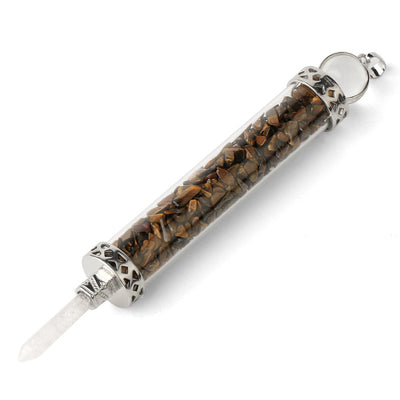Colgante Cristal Rodolita con Alas - Botella de Deseos Artesanal - Image 33