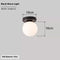 White Light Black Base - 10cm