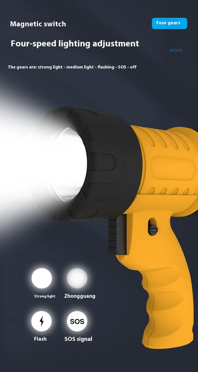 Linterna Táctica LED Recargable USB - Alcance Largo Impermeable para Caza - Image 19