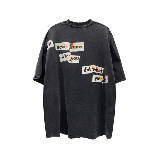 Camiseta Holgada con Estampado Urbano para Hombre - Image 10