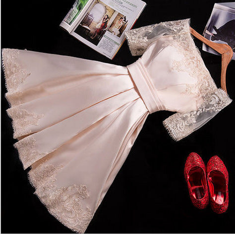 Vestido de Novia con Encaje y Hombros Descubiertos - Image 12