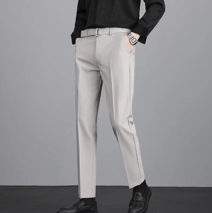 Pantalones Casuales Coreanos Rectos Antirruga de Corte Moderno - Image 19