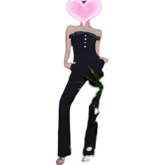 Jumpsuit Elegante con Moño y Cintura Alta Ajustada - Image 8