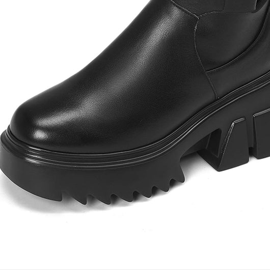Botas Altas Stretch con Suela Gruesa para Mujer - Image 5