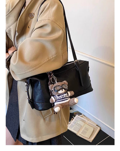 Bolso de Cuero Retro Marrón Weilan para Mujer - Bolsa Portátil de Cuero Encerado - Image 14