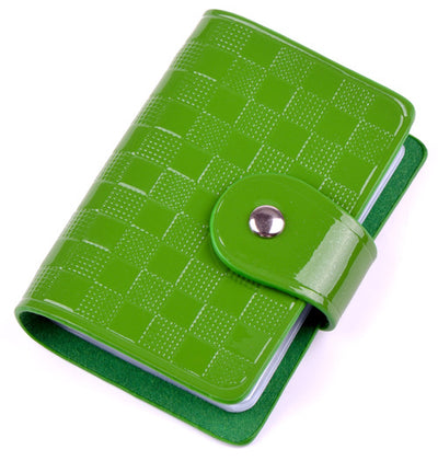 Cartera Ejecutiva de Cuero Charol para Tarjetas, Documentos y Llaves