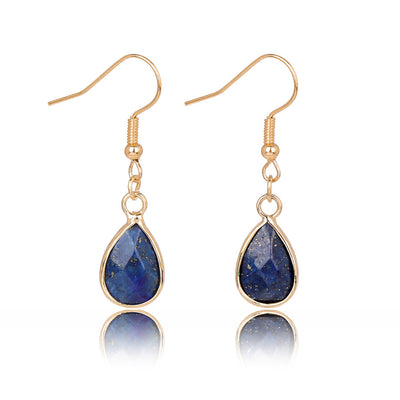 Aretes Colgantes de Piedra Gota de Agua - Diseño Versátil para Mujer - Image 11
