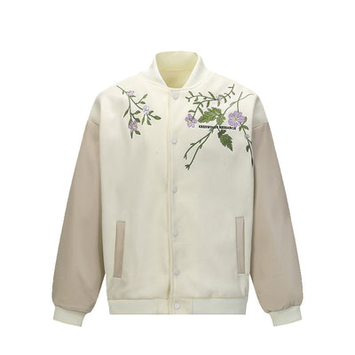 Chaqueta Retro Americana con Bordado Floral para Hombre - Image 5