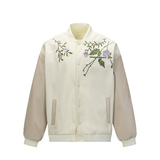 Chaqueta Retro Americana con Bordado Floral para Hombre - Image 5