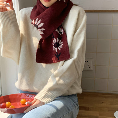 Bufanda de Lana Versátil Coreana para Otoño e Invierno - Image 6