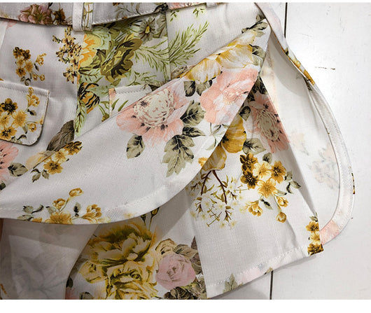 Conjunto de 2 Piezas: Blusa Hueca Manga Larga + Short Estampado - Image 15